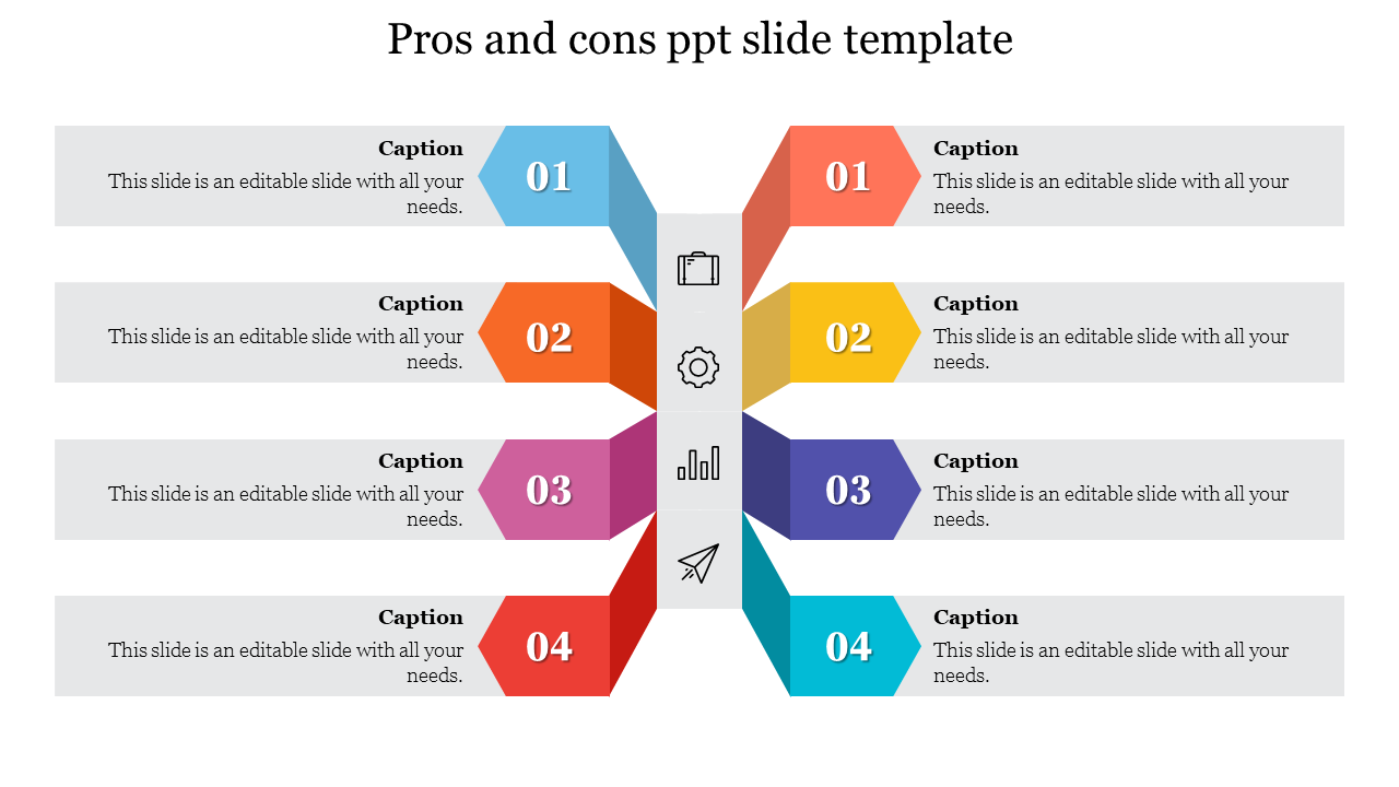 Successive Pros And Cons PPT Slide Template Presentation